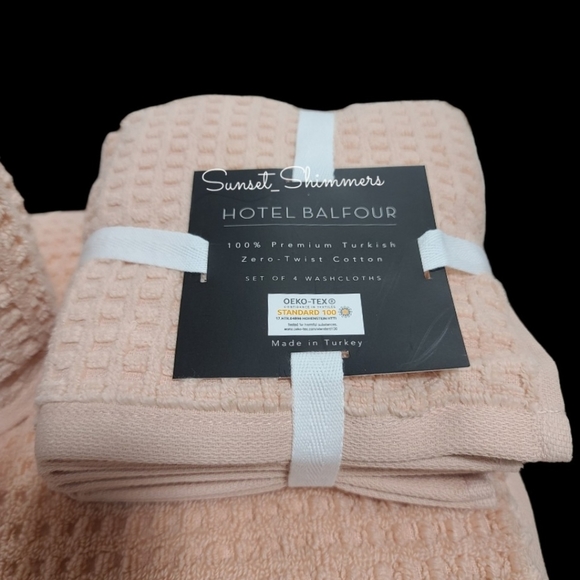 Hotel Balfour Bath 8pc Hotel Balfour Blush Pink Turkish Zero Twist